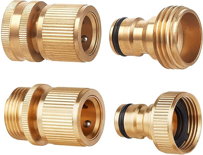 Tech Traders 4Pcs Expandable Garden Hose Male and Female ...
